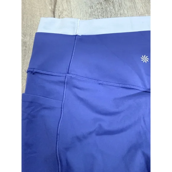 Athleta Salutation Stash Double Up Tight Leggings Navy Blue Size L NWOT - Picture 6 of 7